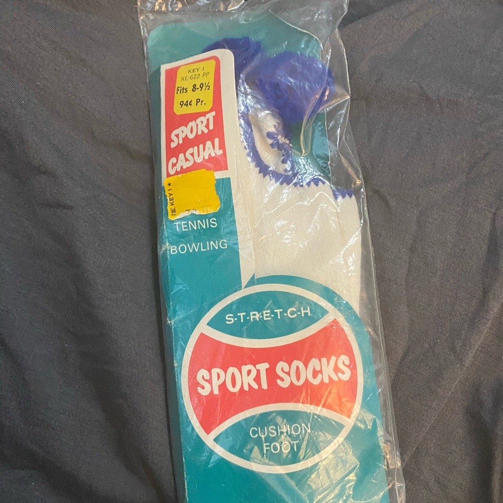 Vintage Pom Pom sport socks.